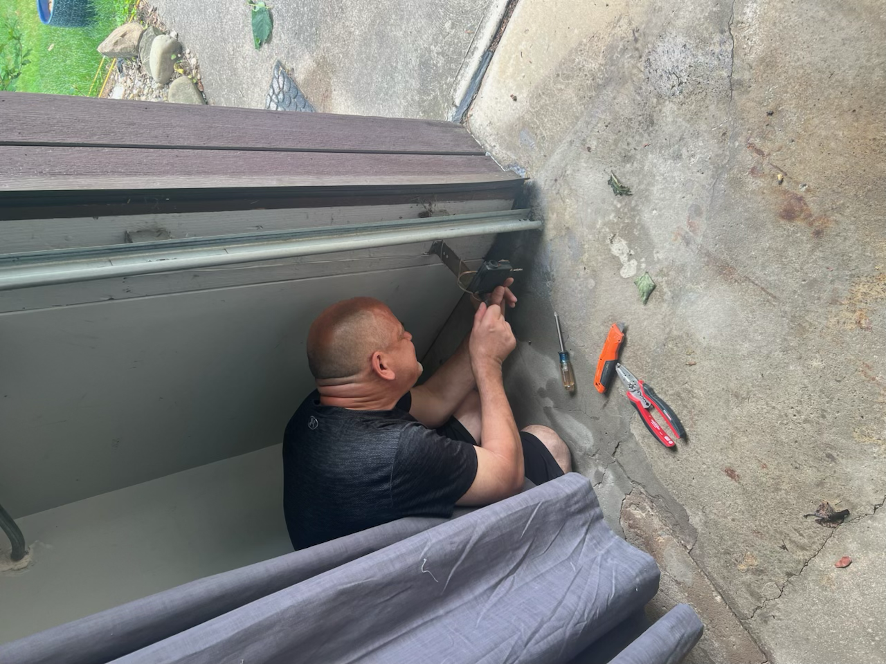 Technician working